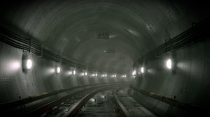 metro tunnel 3d model