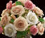 3d model roses arranged vase