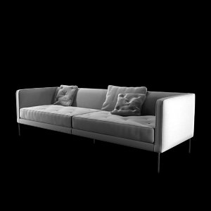 sofa cleared relax 3d 3ds