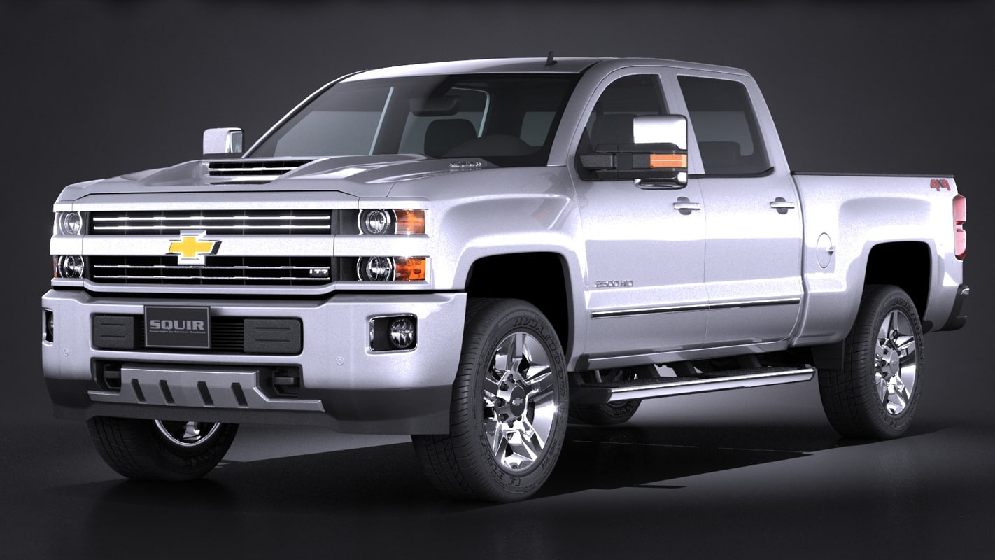 3d model chevrolet silverado hd
