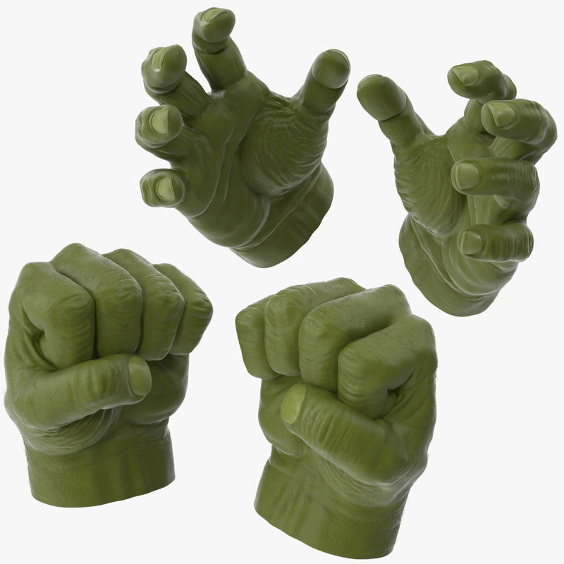 incredible hulk toy hands