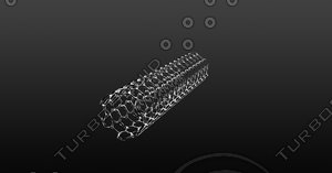 3d model carbon nanotubes