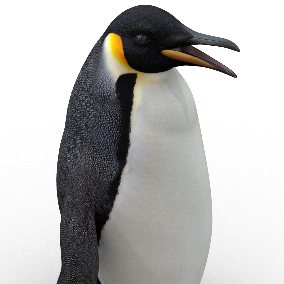 3d emperor penguin rigged