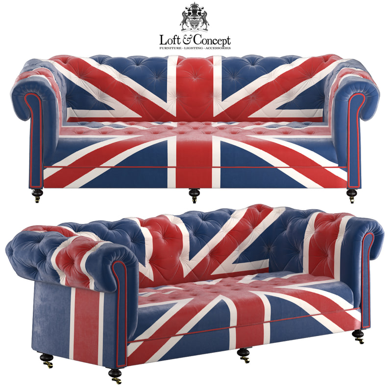 William Sofa Union Jack Velvet