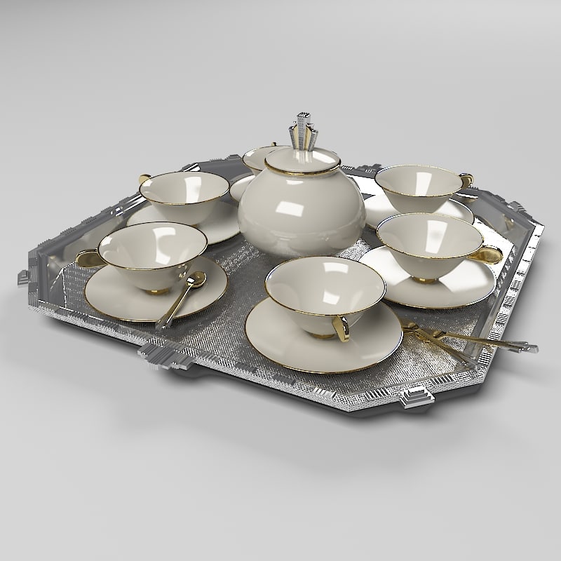 art deco coffee set max free