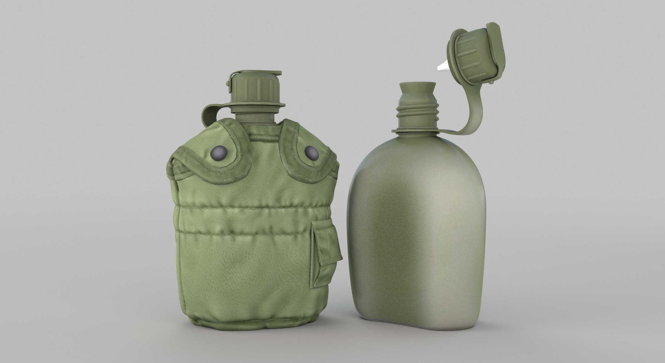 3d military canteen