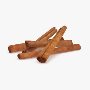 cinnamon sticks 3d model