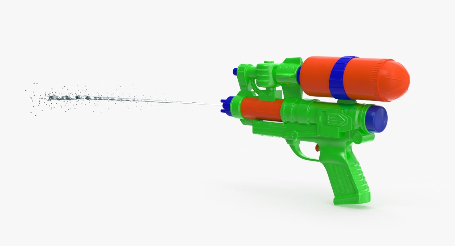 3d water gun shooting