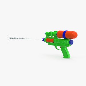 3d water gun shooting