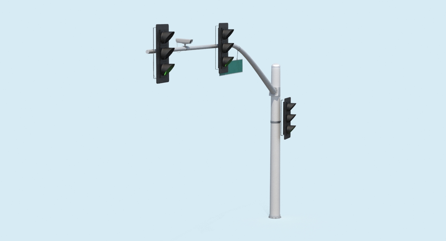 long stop light 3d max