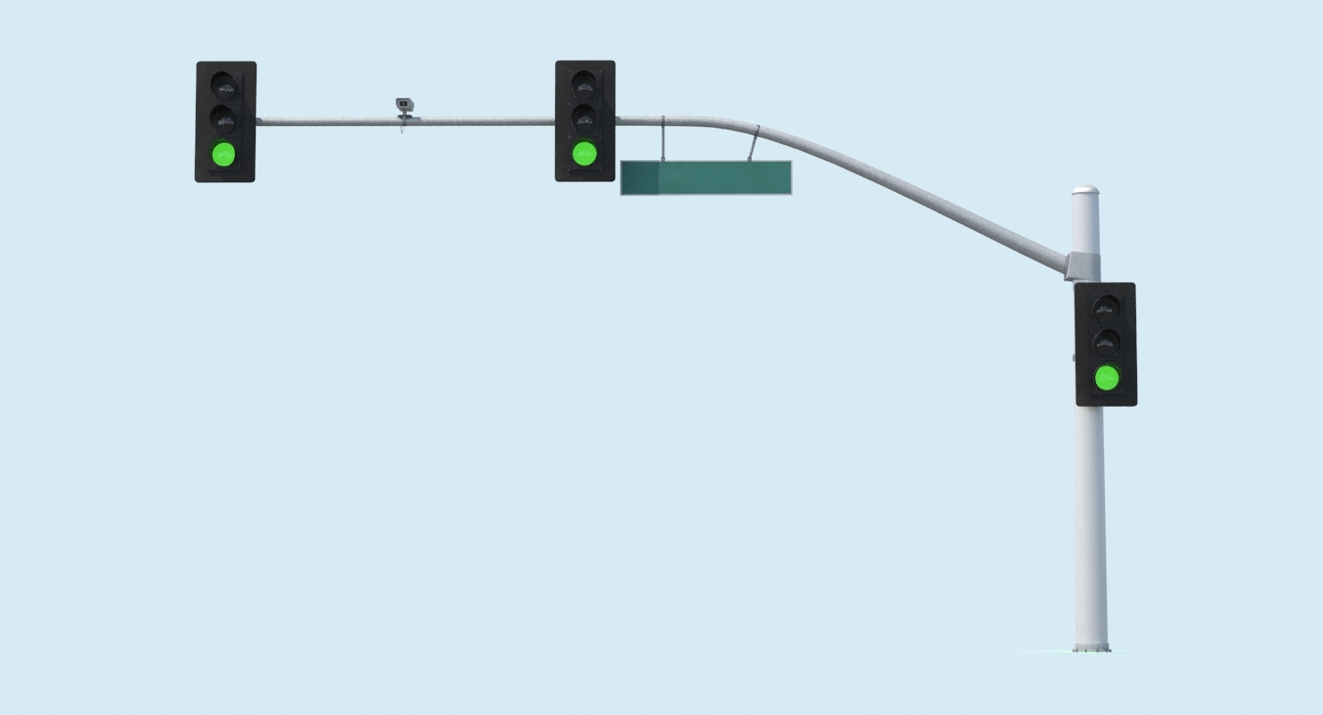 long stop light 3d max