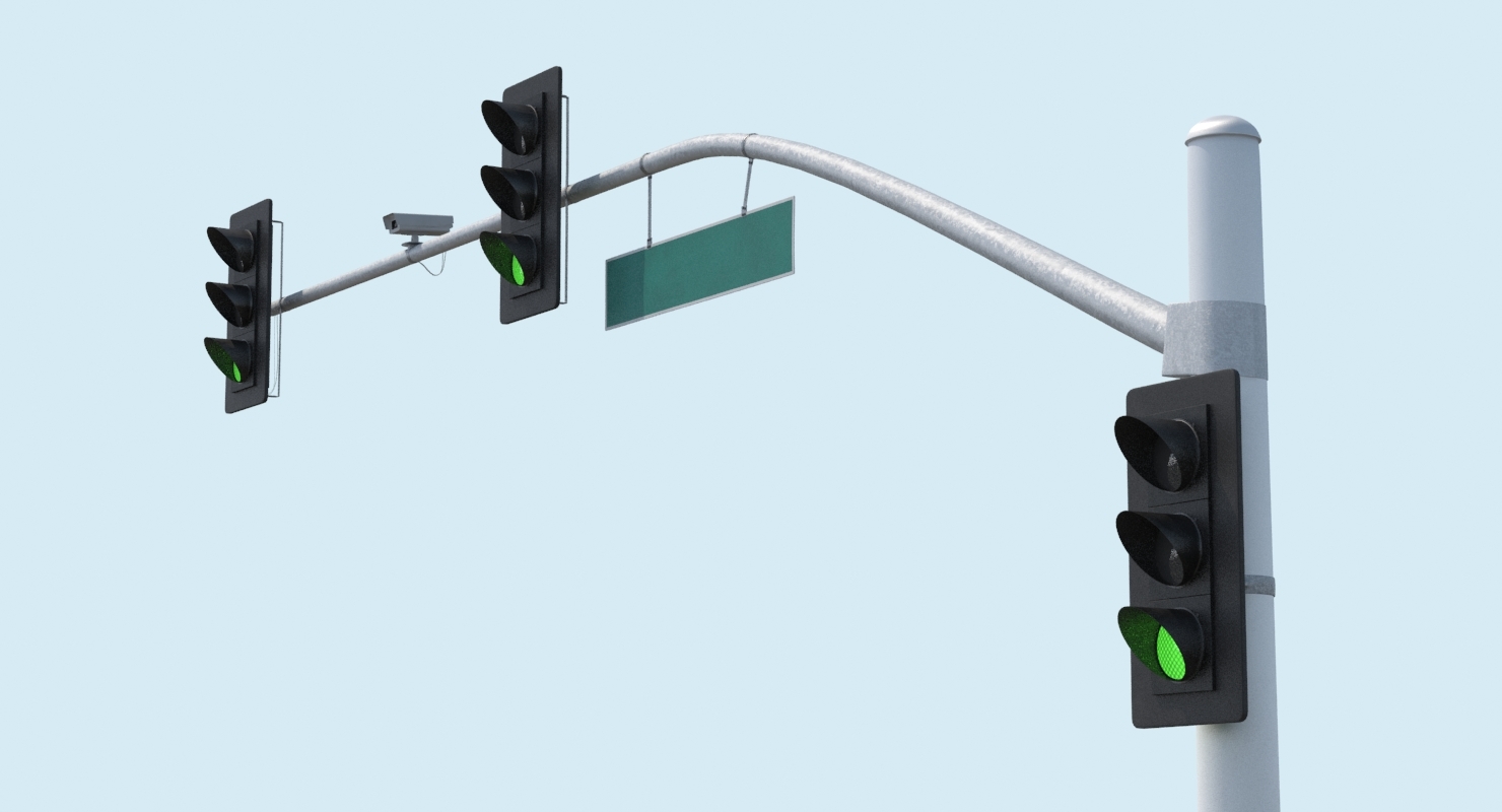 long stop light 3d max
