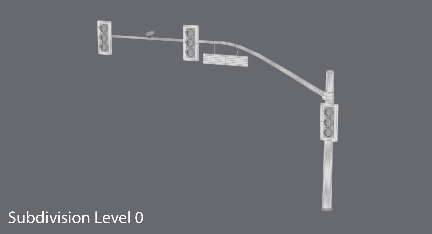 long stop light 3d max