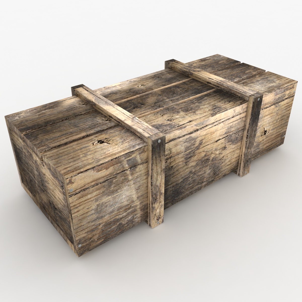 3d model realistic wooden box 02