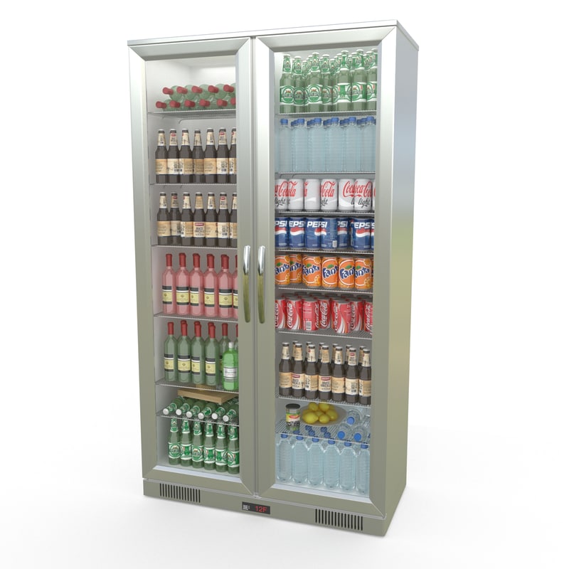 Commercial Fridge 3d Dwg