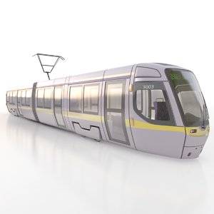 3d model tram modelled