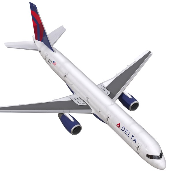 3d model boeing 757-200f delta air lines