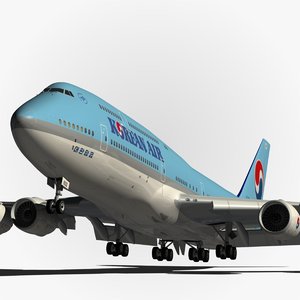 boeing 747-8 korean air obj