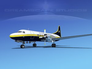 3d propellers convair cv-580 transport