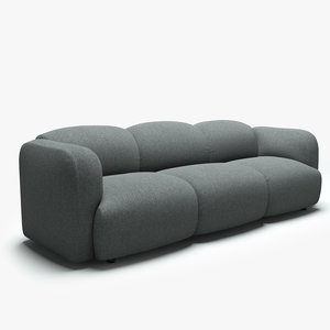 3d model normann copenhagen swell sofa