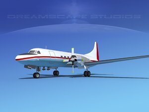 propellers convair cv-580 3d 3ds