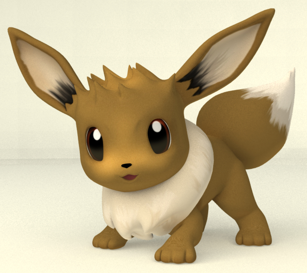 pokemon eevee 3d obj