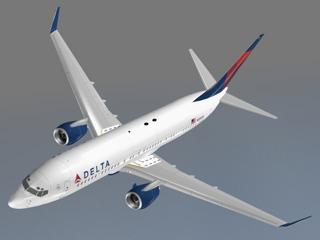 波音737-800达美航空3d模型