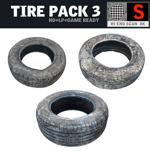 3d obj tire pack 3