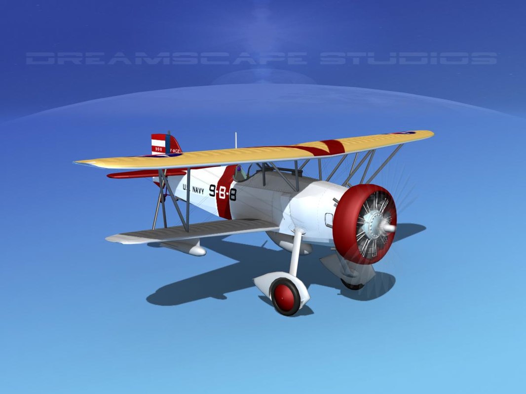 3d model curtiss fighter goshawk