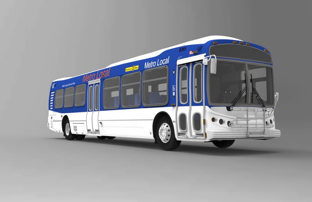 3d model bus