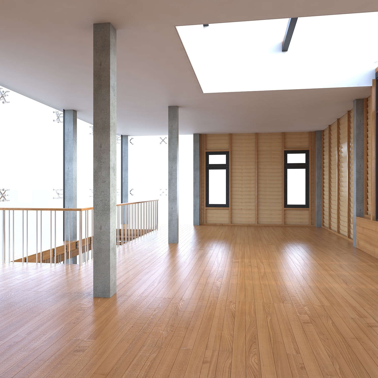 modern house 1 interior 3d model