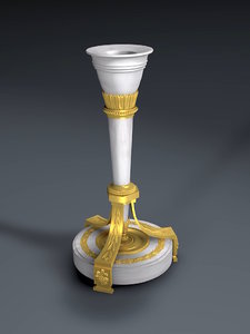 3d french candlestick model