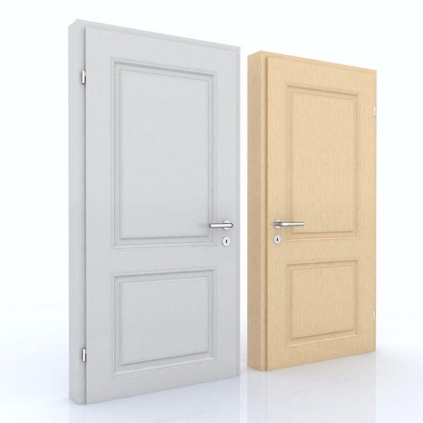 3d door room model