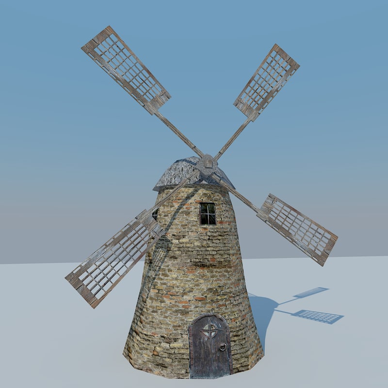 windmill 3d model