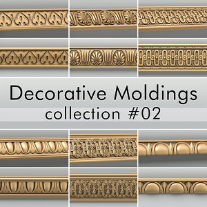 decorative moldings 3d model