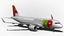3d model airbus a320 tap portugal