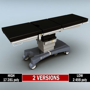 3d operating table polys
