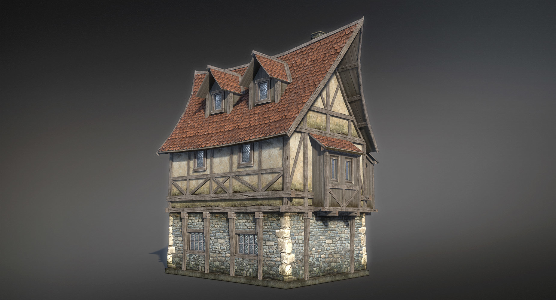 medieval fantasy house 3d 3ds