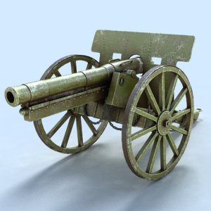 3d model cannon