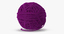 purple ball yarn 3d model