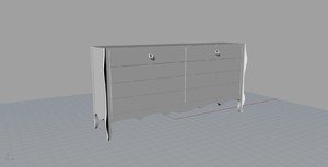 moda bemolle chest drawers 3d model