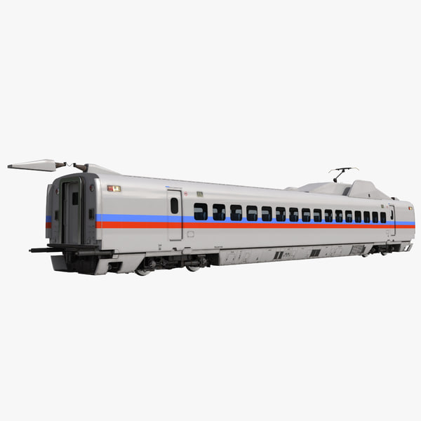 speed train passenger car 3d c4d