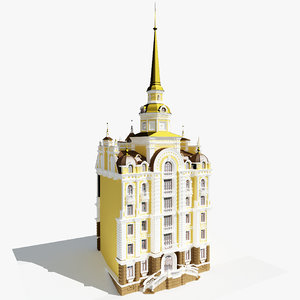 town hall 3d model