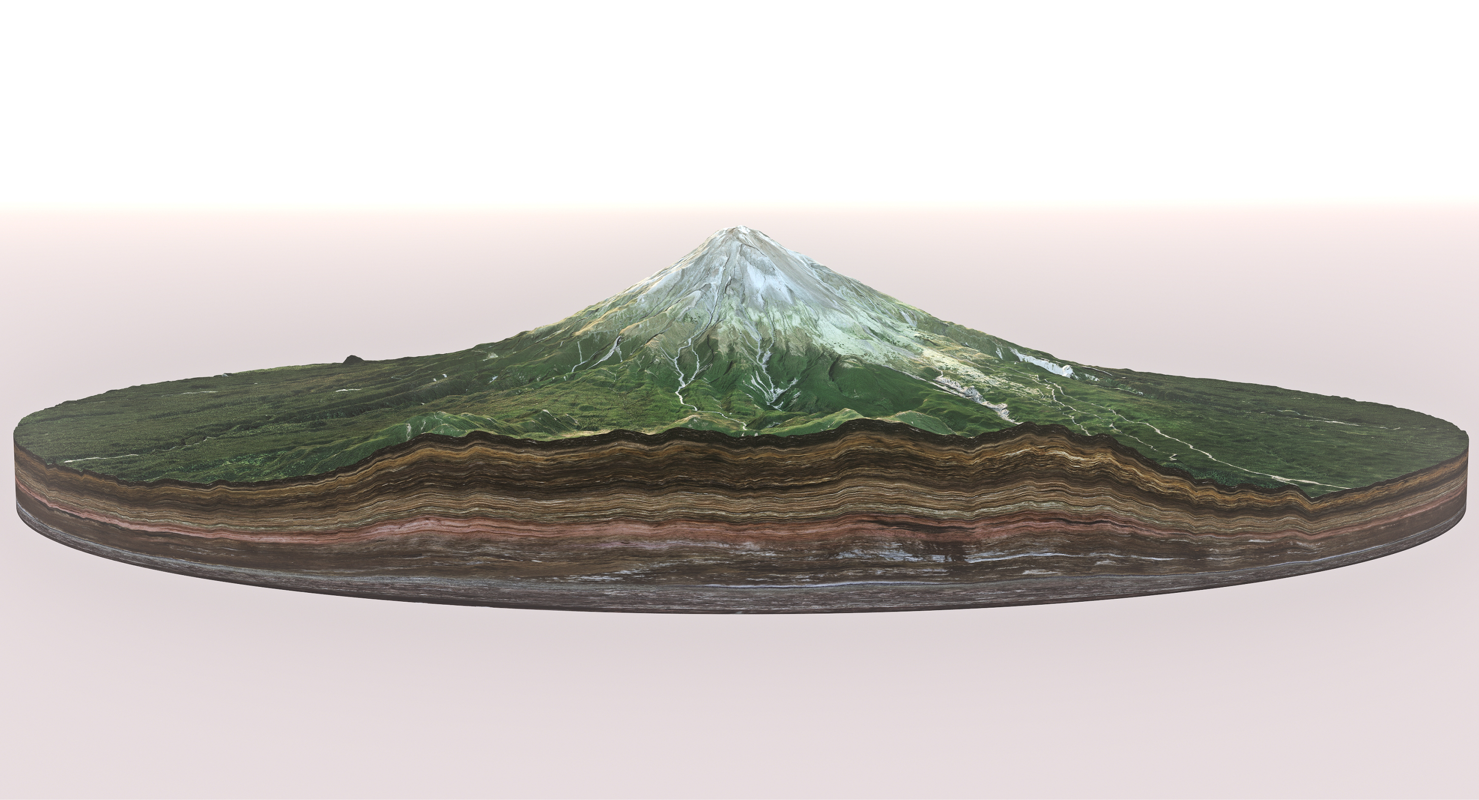 山脉模型手工制作图片