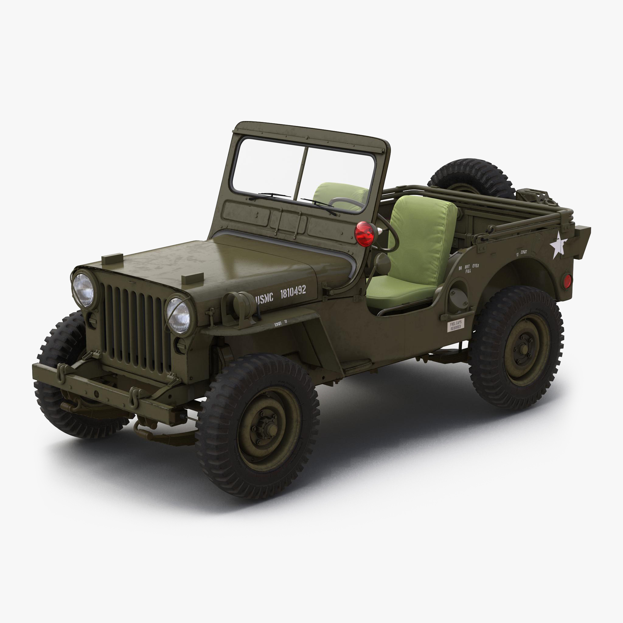 3d jeep willys m38