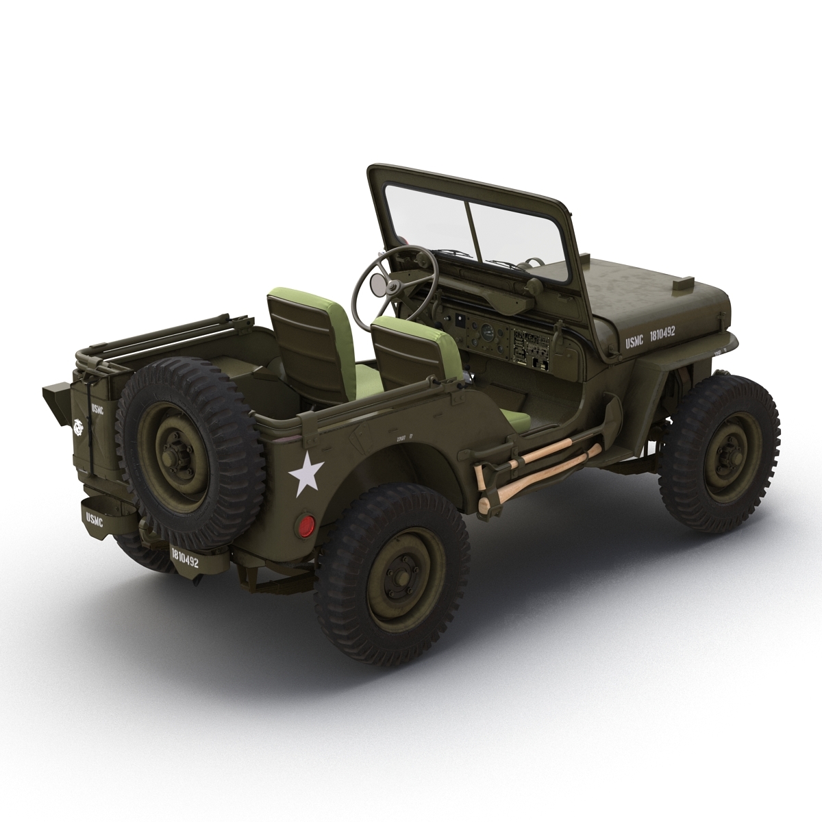 jeep willys m383d模型