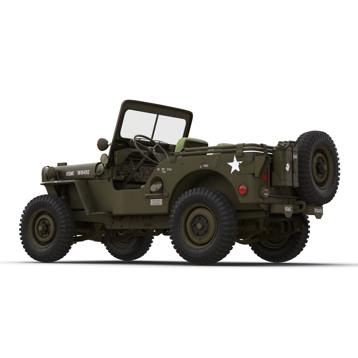 jeep willys m383d模型