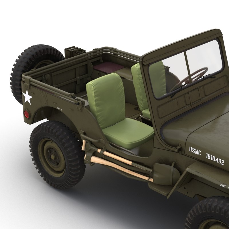 3d jeep willys m38