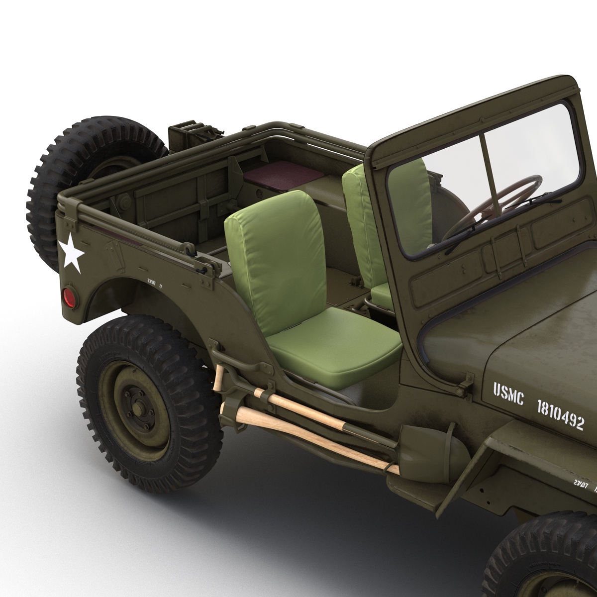 jeep willys m383d模型