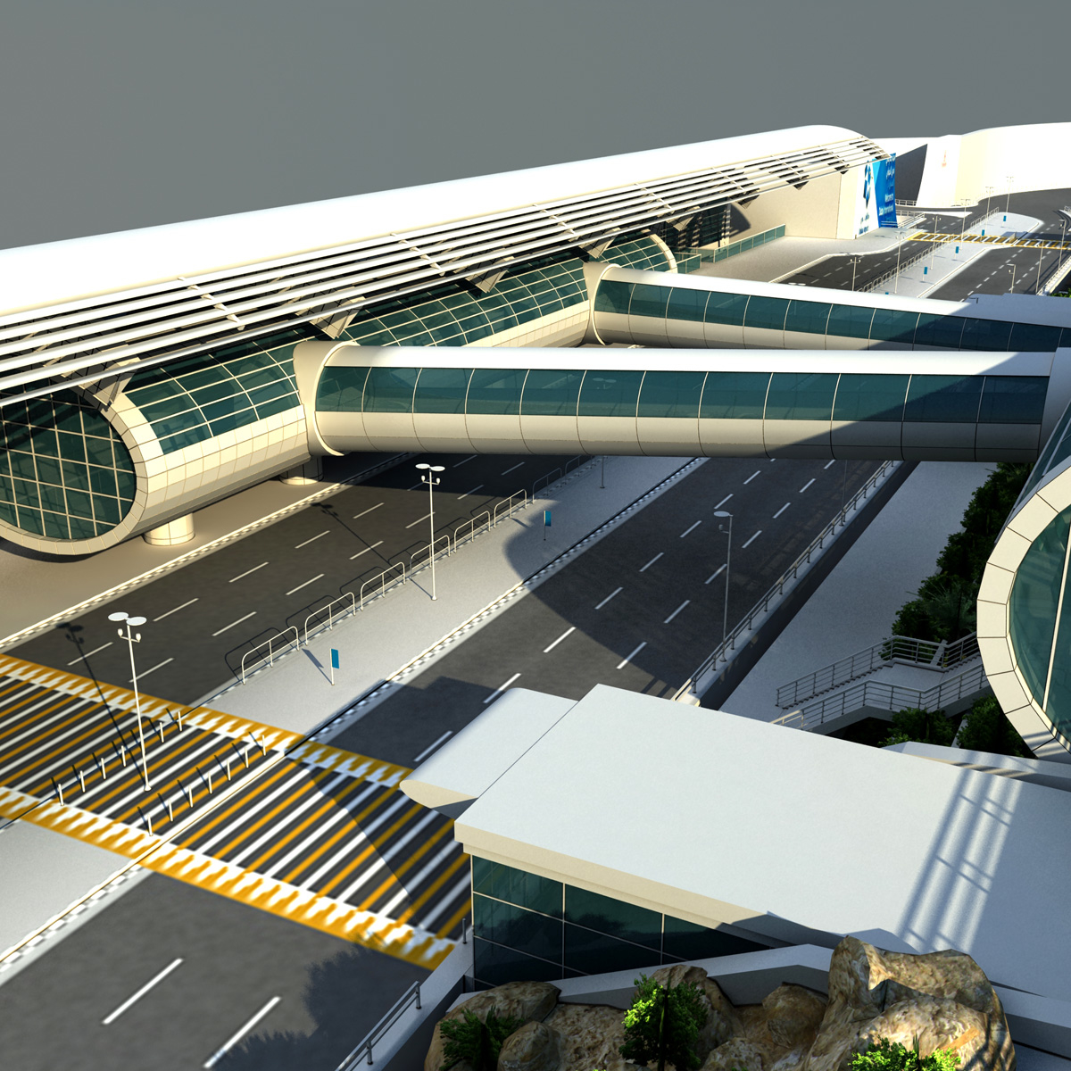 迪拜机场3号航站楼3d模型